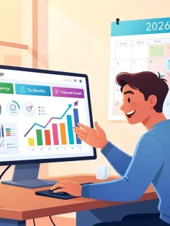 Illustration of financial planning for 2026 health savings account, showing growth and tax benefits.
