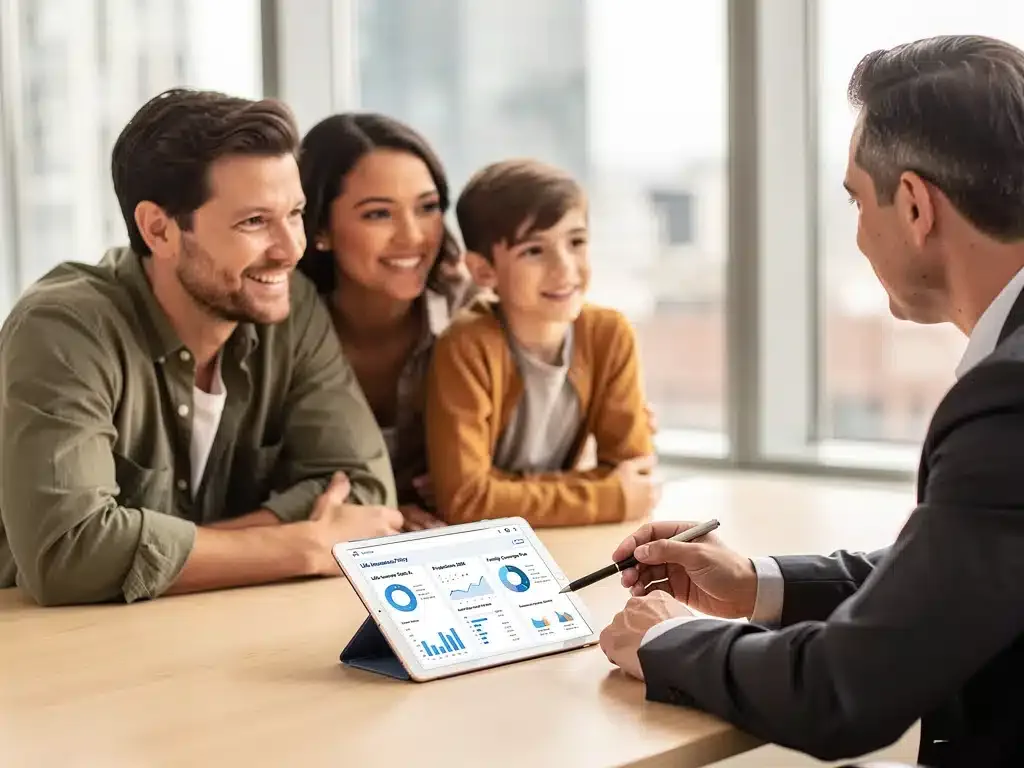 Family consulting advisor about 2026 life insurance benefits