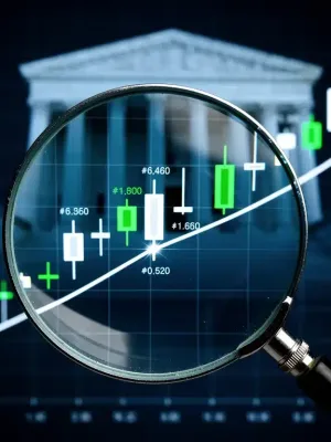Federal Reserve officials analyzing economic data related to inflation and potential rate hikes