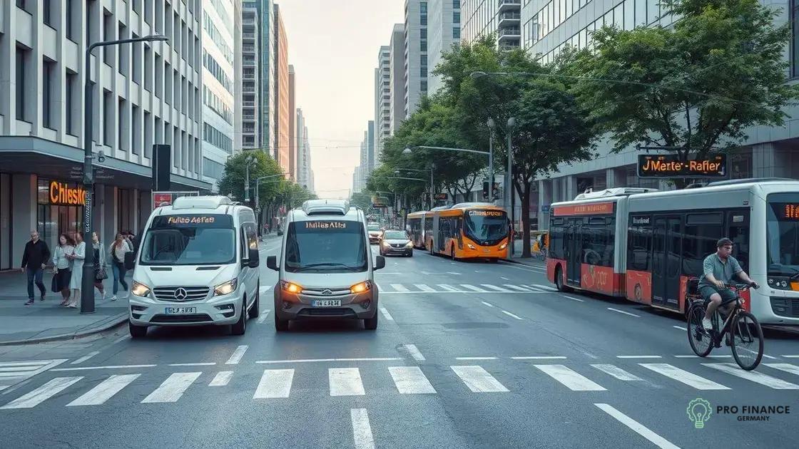 Benefits of autonomous vehicles in urban settings